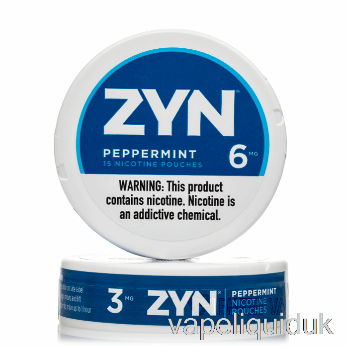 ZYN Nicotine Pouches - PEPPERMINT 3mg (5-PACK) Vape Juice